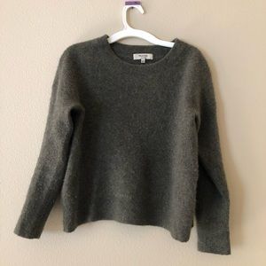 Madewell 100% Cashmere Sweater / Heather Cargo Forest Green / S